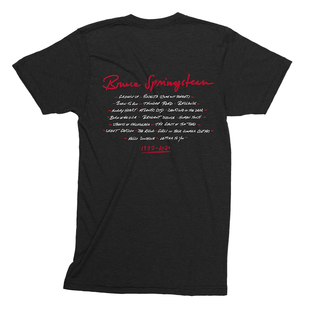 Best Of Bruce Springsteen Black Tee - Image 2