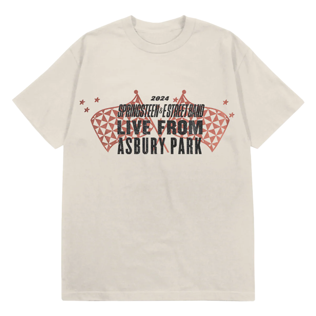 Commemorative Live From Asbury Park 2024 Tee - Ivory