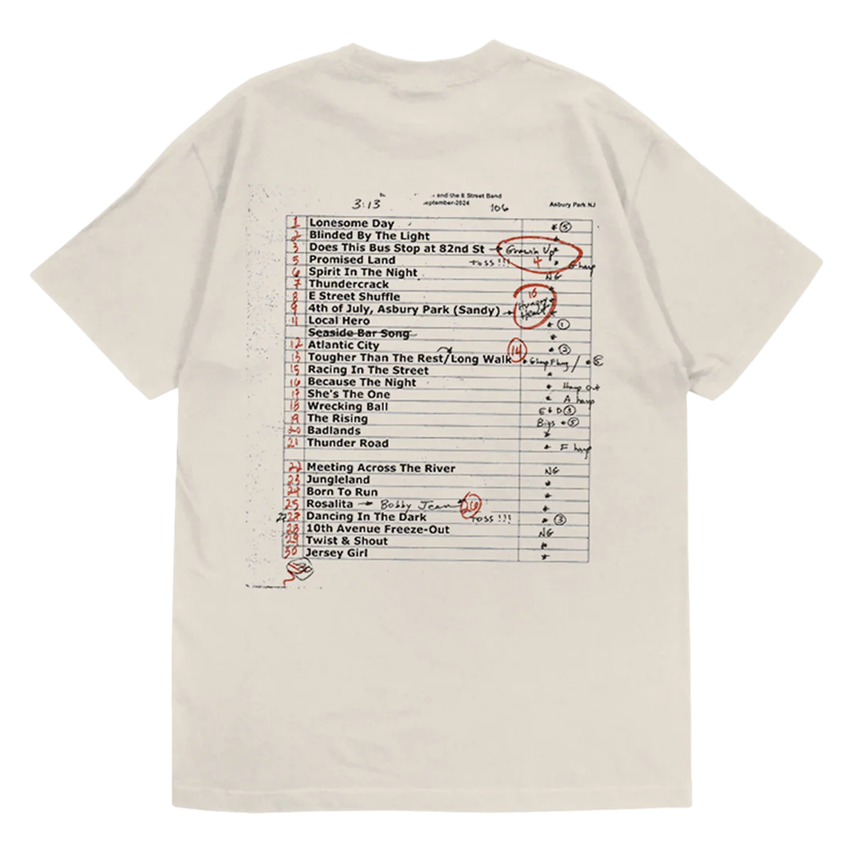 Commemorative Live From Asbury Park 2024 Tee - Ivory - Image 2