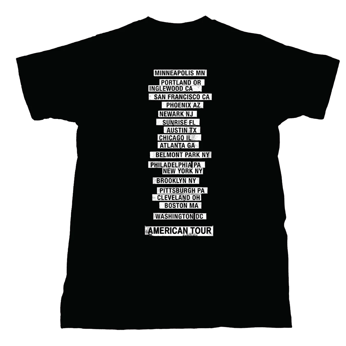 2026 Land Of Hope & Dreams American Tour Announcement Tee - Black - Image 2